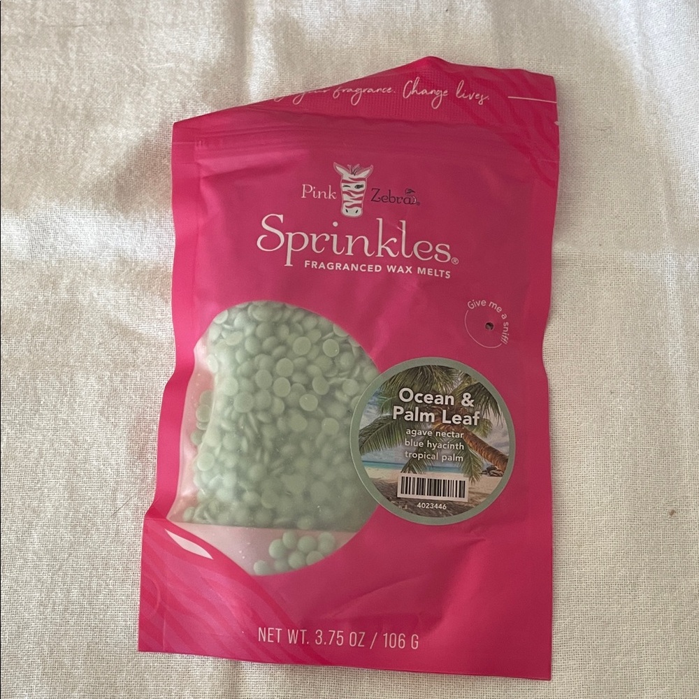 Pink Zebra Sprinkles Wax Melts in Pink and Green